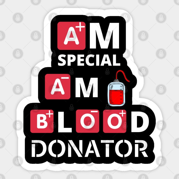 Blood donation motivation biolife medication red Sticker by Hohohaxi